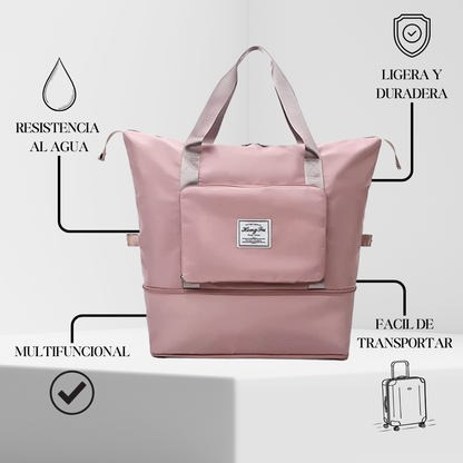 BOLSA DEPORTIVA Y DE VIAJE PLEGABLE 2 EN 1 - MULTIFUNCIONAL