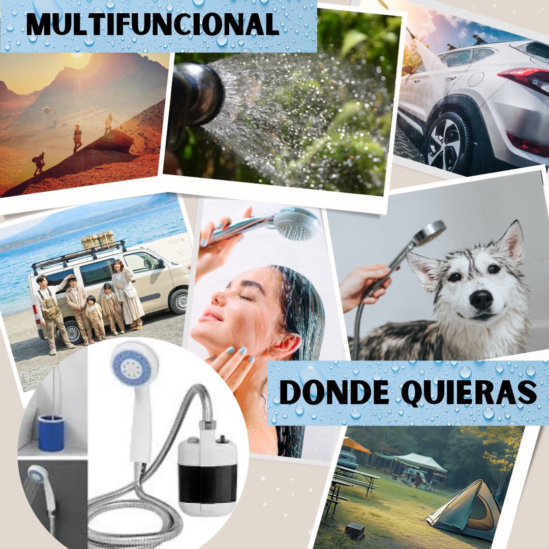REGADERA PORTATIL CON BOMBA -  MULTIFUNCIONAL